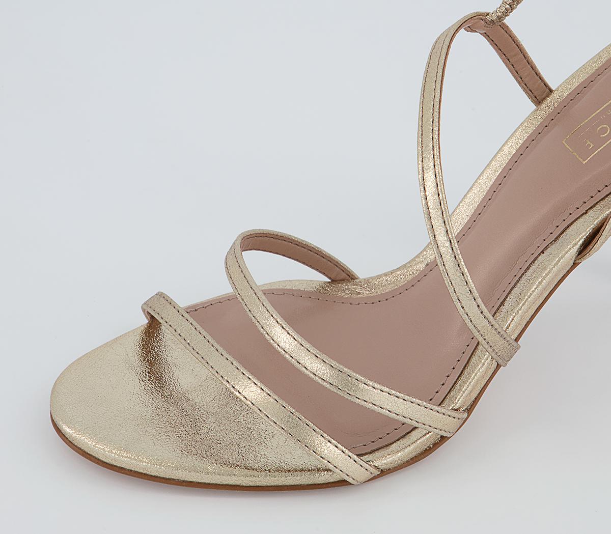 Office Minus Strippy Sandals Office Minus Strippy Sandals Gold