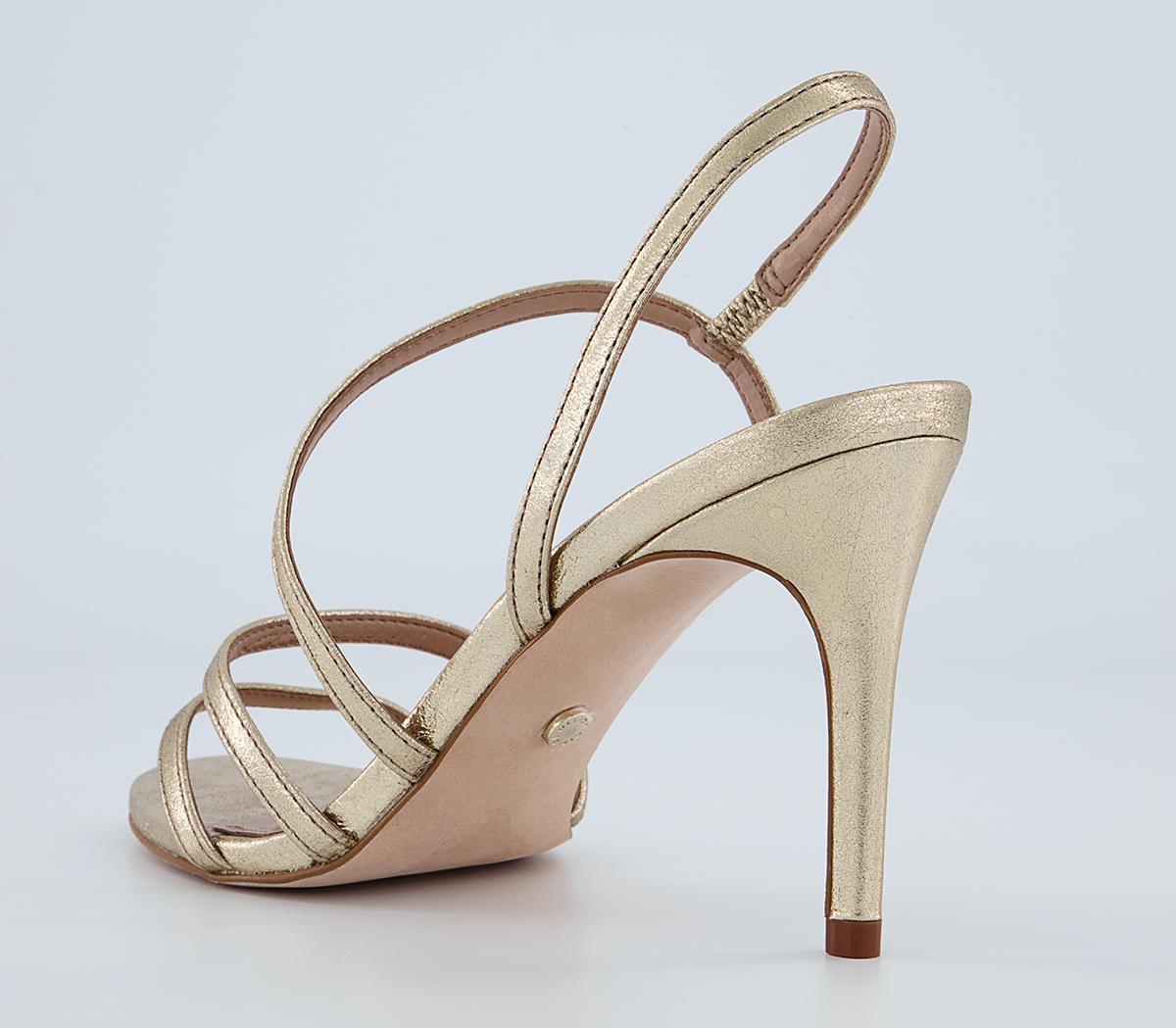 Office Minus Strippy Sandals Office Minus Strippy Sandals Gold