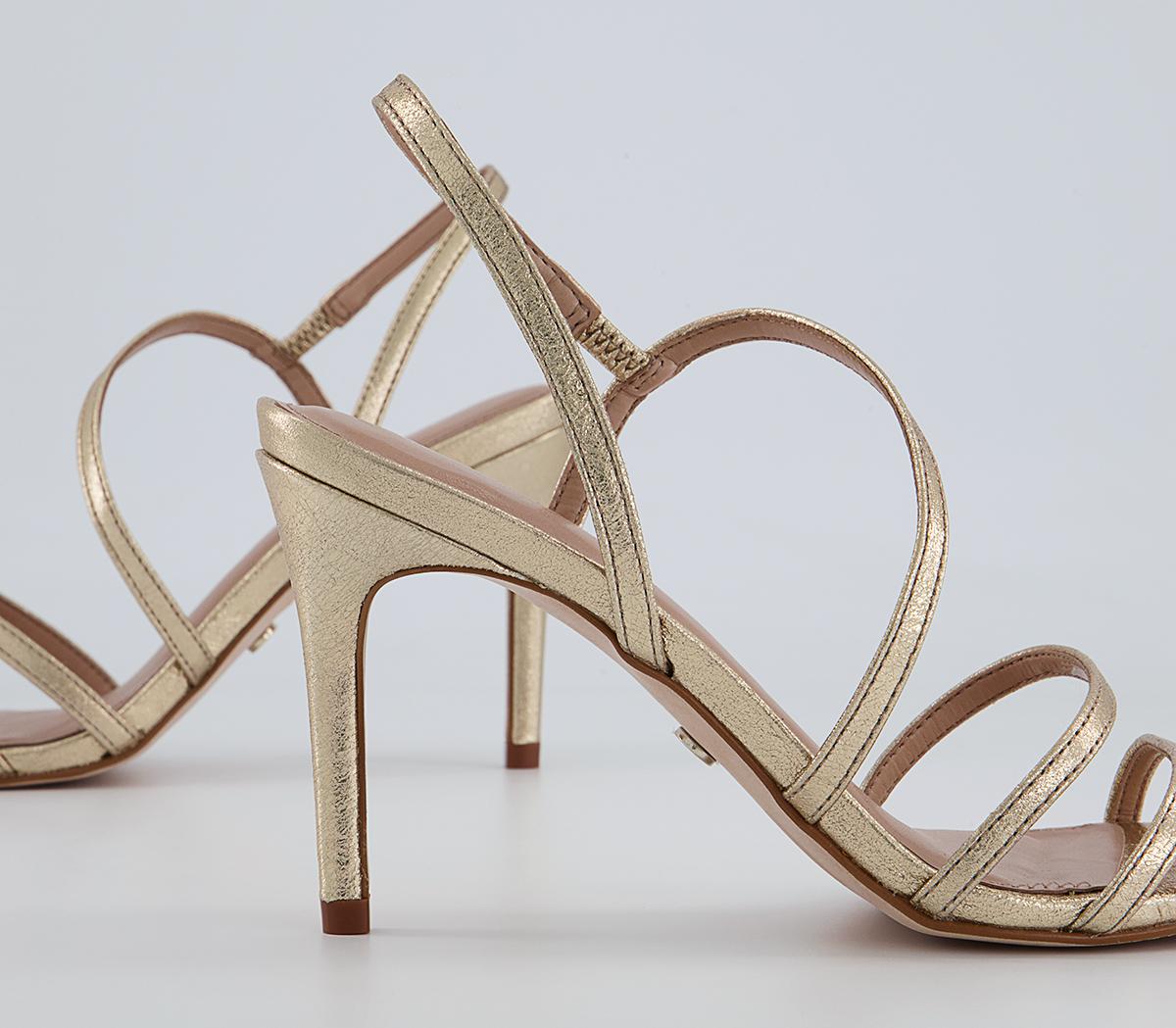 Office Minus Strippy Sandals Office Minus Strippy Sandals Gold