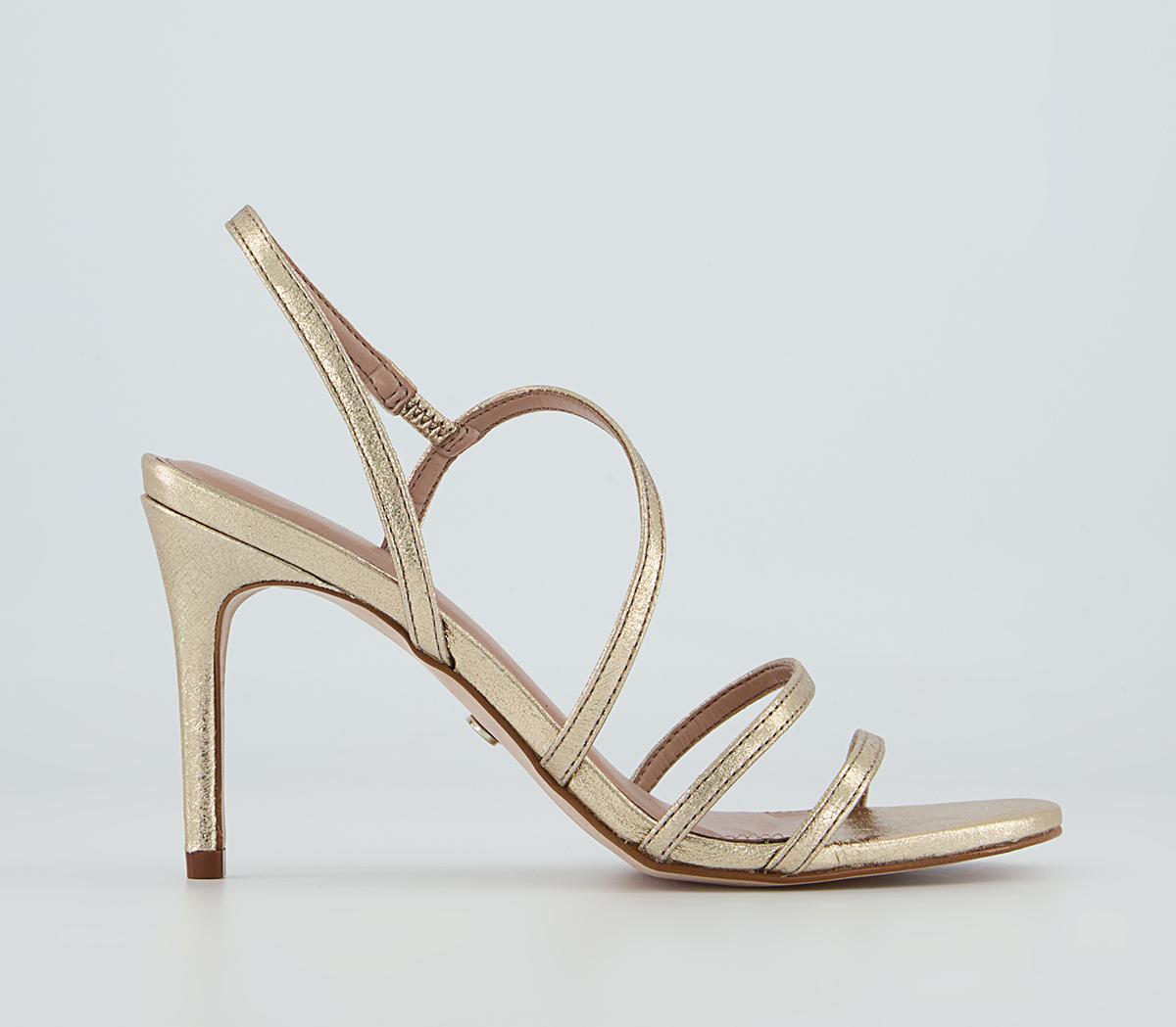Office Minus Strippy Sandals Office Minus Strippy Sandals Gold