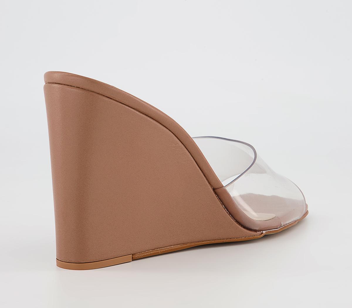 Office Howie Slim Wedges Office Howie Slim Wedges Nude Leather