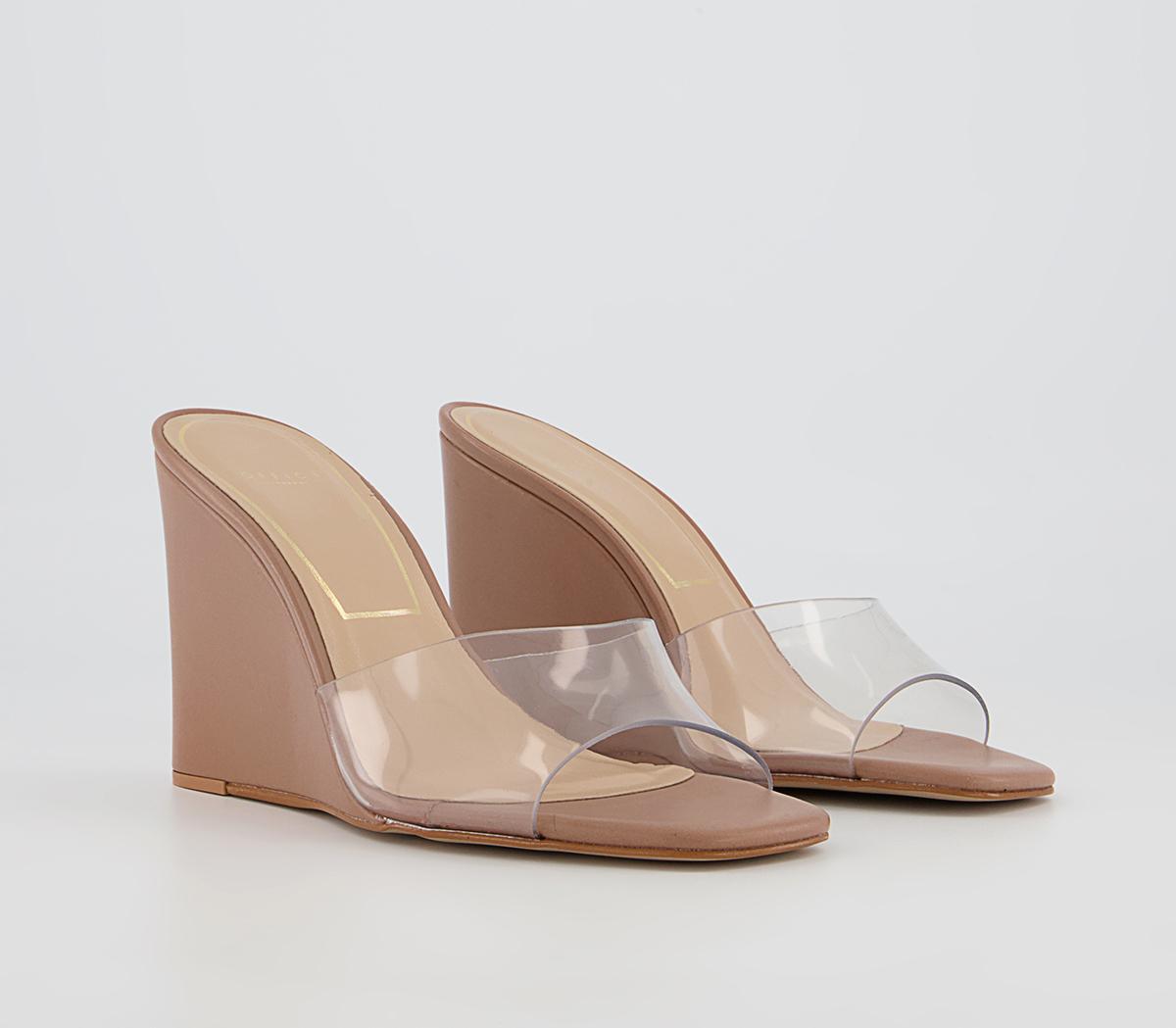 Office Howie Slim Wedges Office Howie Slim Wedges Nude Leather