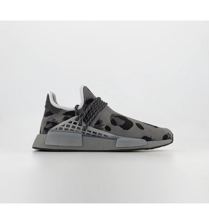 Adidas Hu Nmd Trainers Ash Solid Grey Core Black Rubber