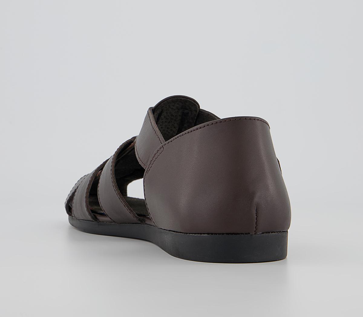 Office Strider Fisherman Moulded Sole Sandals Office Strider Fisherman Moulded Sole Sandals Brown Leather