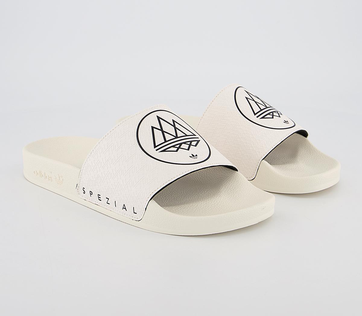 adidas Consortium Adilette SPZL Slides adidas Consortium Adilette SPZL Slides Core White Core Black Core White