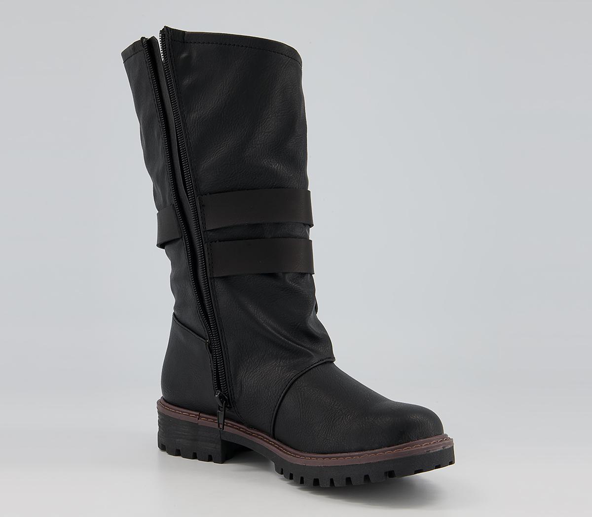 Blowfish Malibu Rider B Tall Boots Black - Women's Ankle Boots