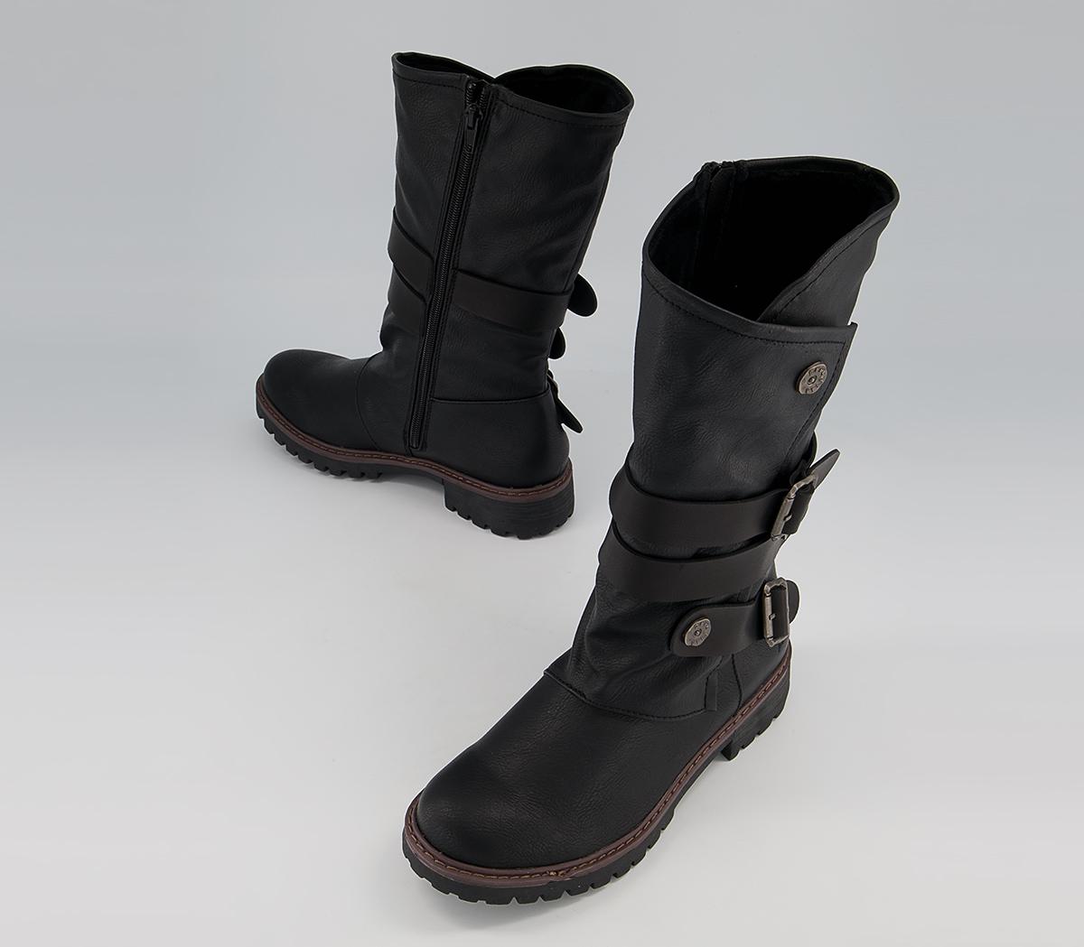 Blowfish Malibu Rider B Tall Boots Black - Women's Ankle Boots