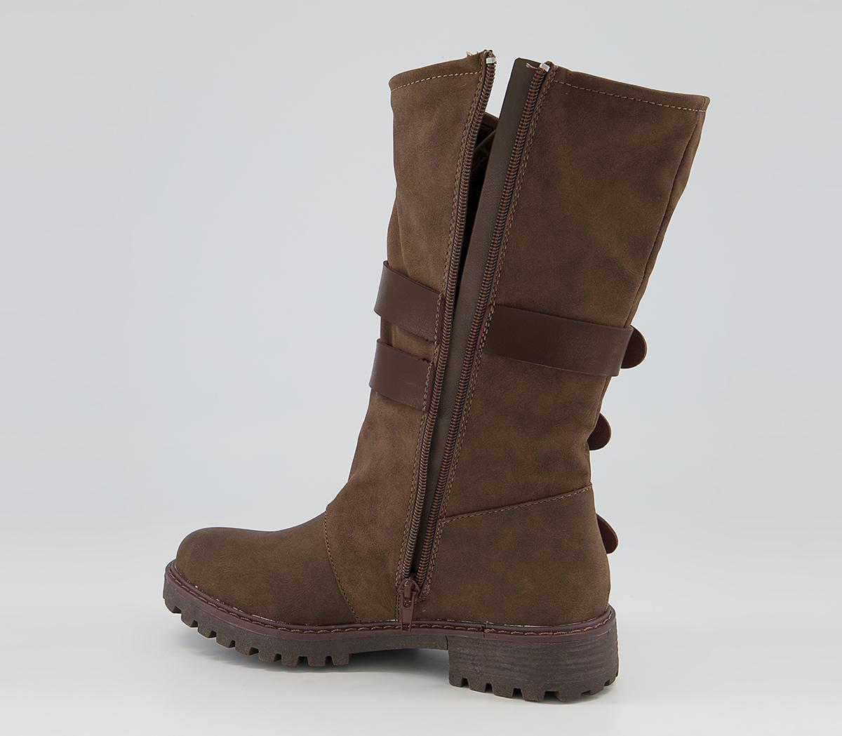 Blowfish Malibu Rider B Tall Boots Chocolate - Women's Ankle Boots