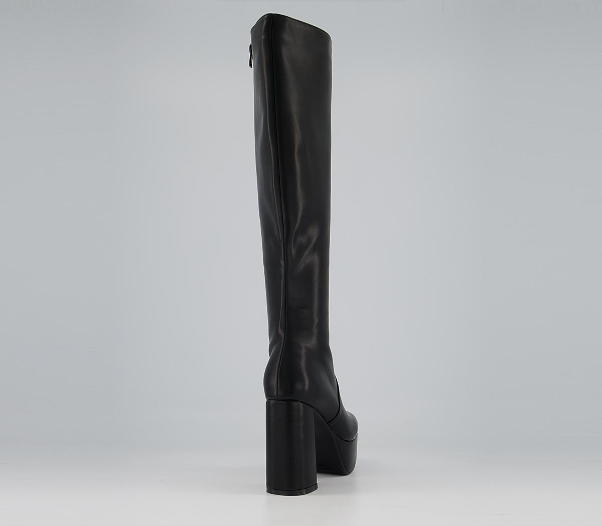 Lamoda Lamoda Knee High Platform Boots Lamoda Lamoda Knee High Platform Boots Black