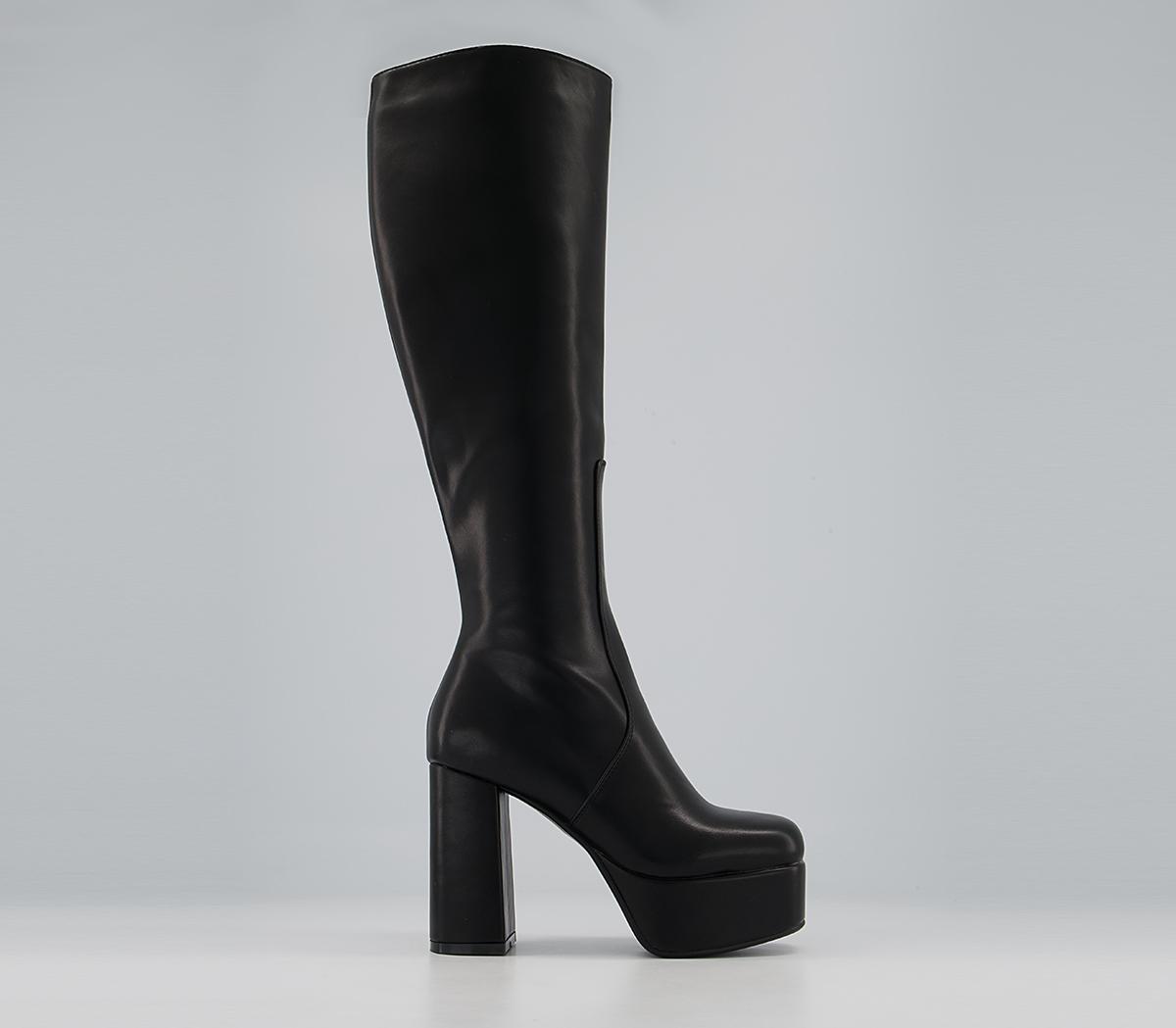 Lamoda Lamoda Knee High Platform Boots Lamoda Lamoda Knee High Platform Boots Black