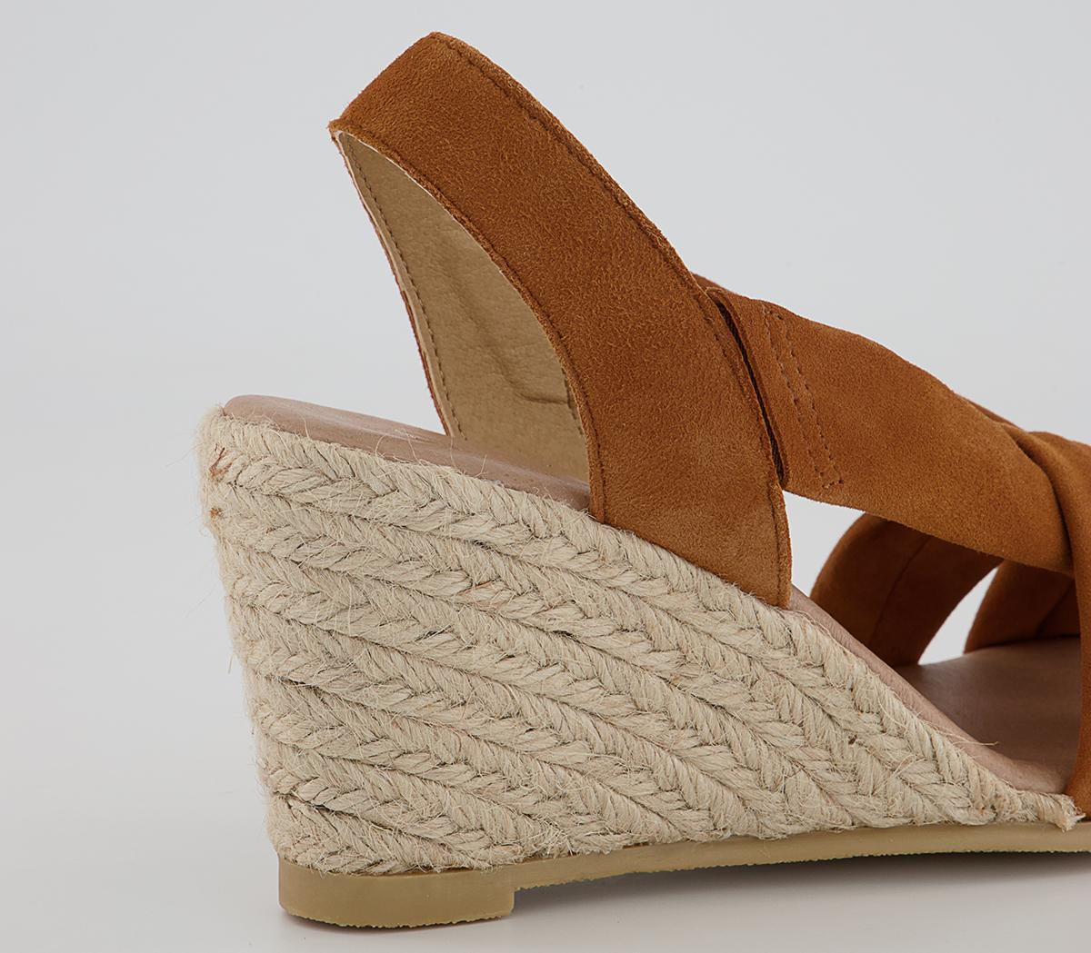 OFFICEMelly Strap Detail EspadrillesTan Suede