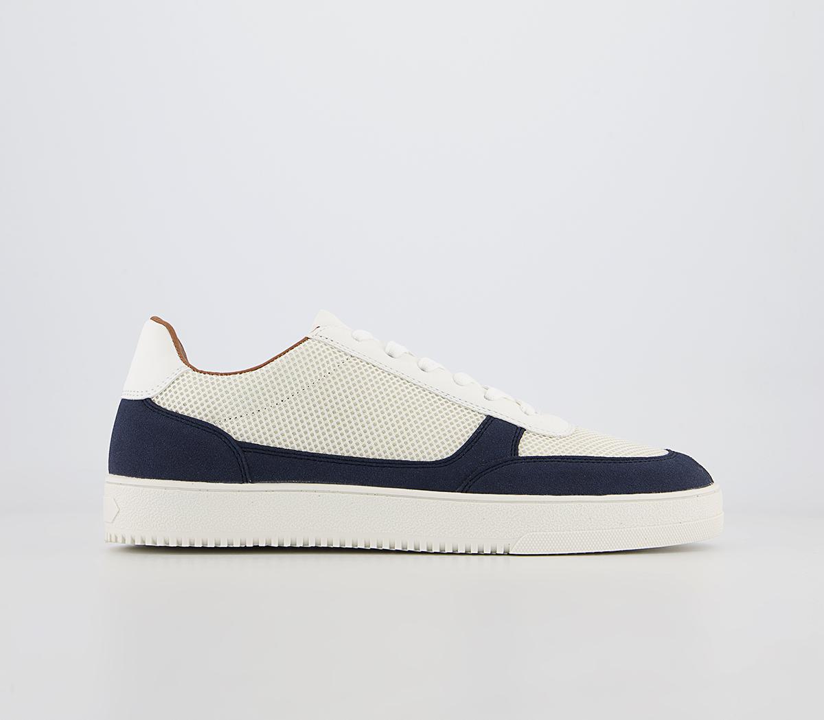 OFFICEConor Mesh Sports SneakersWhite Navy