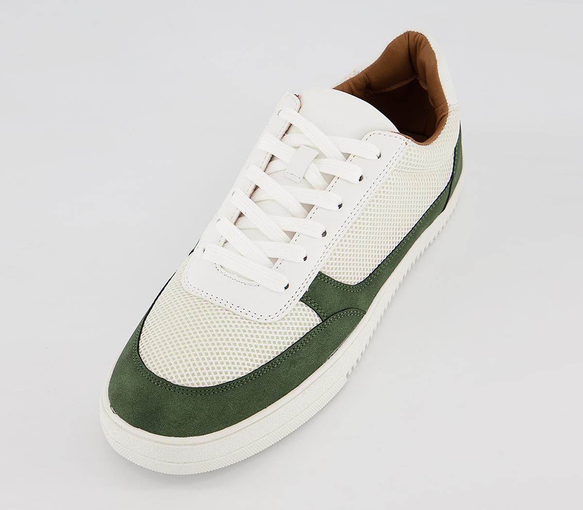 OFFICE Conor Mesh Sports Sneakers White Green Men's Casual Shoes