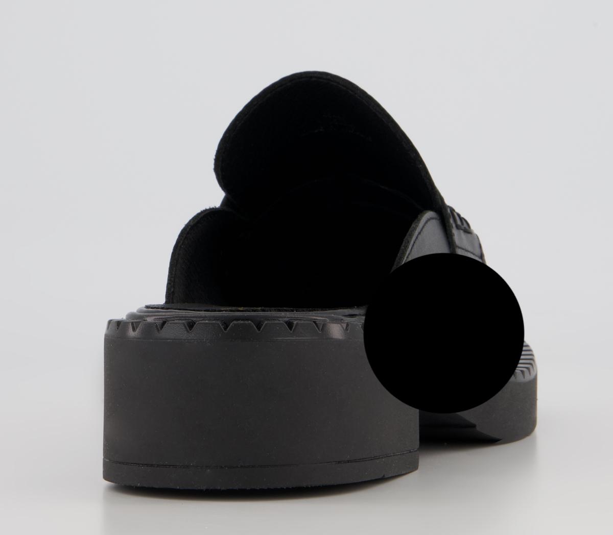 Office Favourite Loafer Mules Office Favourite Loafer Mules Black Leather