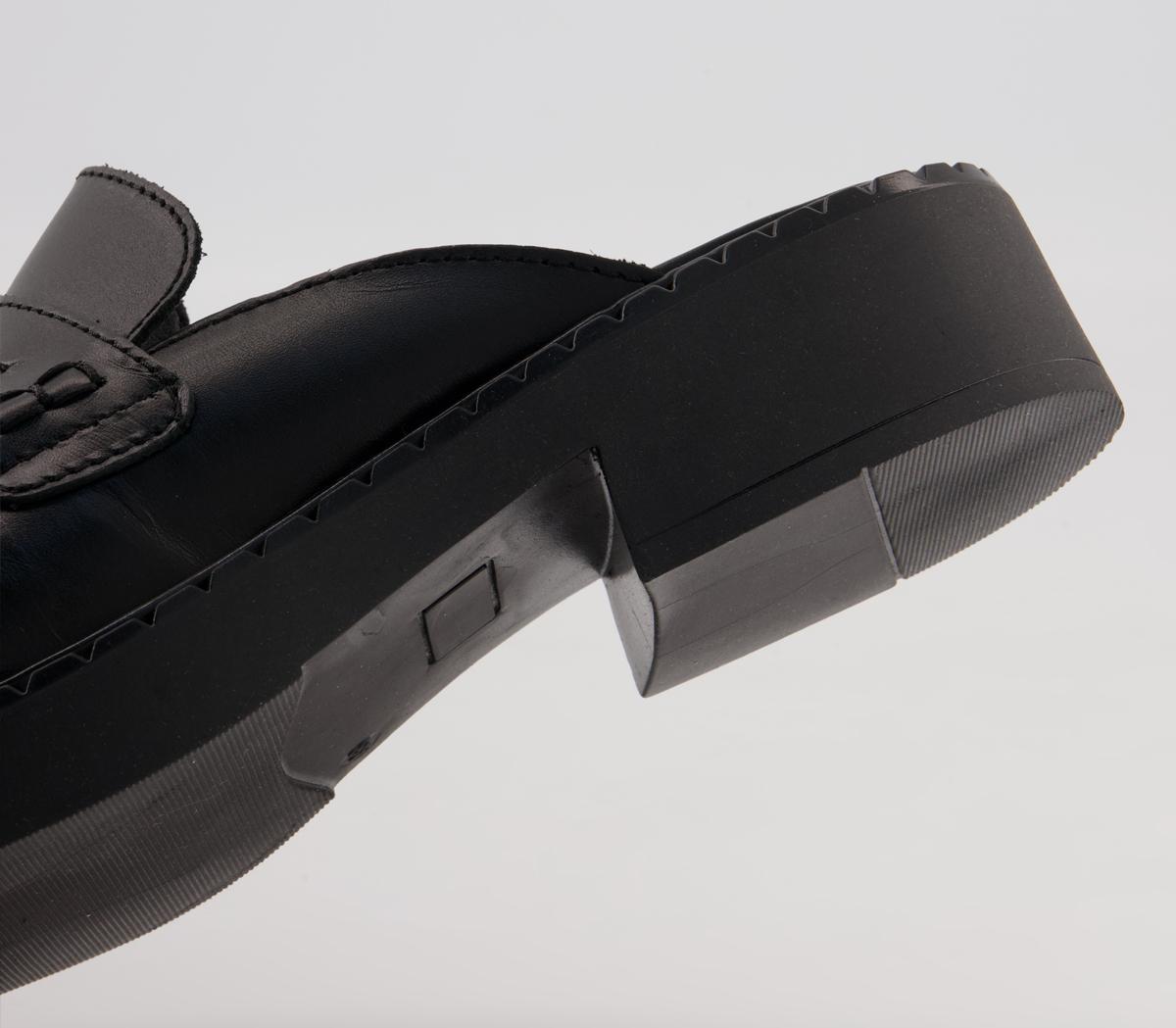 Office Favourite Loafer Mules Office Favourite Loafer Mules Black Leather