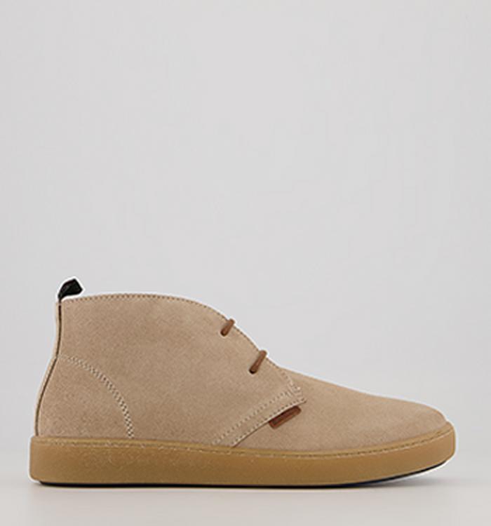 Barbour Yuma Chukka Boots Sand Suede