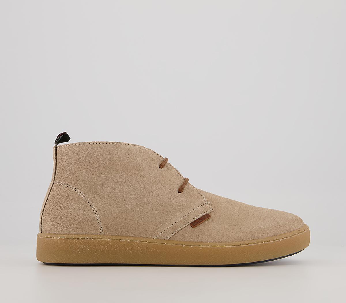 Barbour Yuma Chukka Boots Sand Suede - Men’s Boots