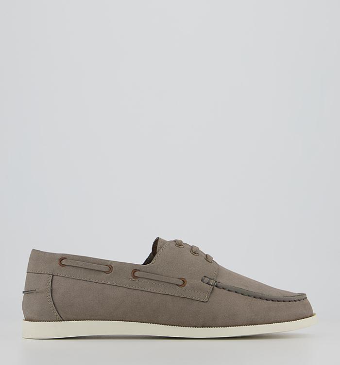 Office Cree Boat Shoes Grey