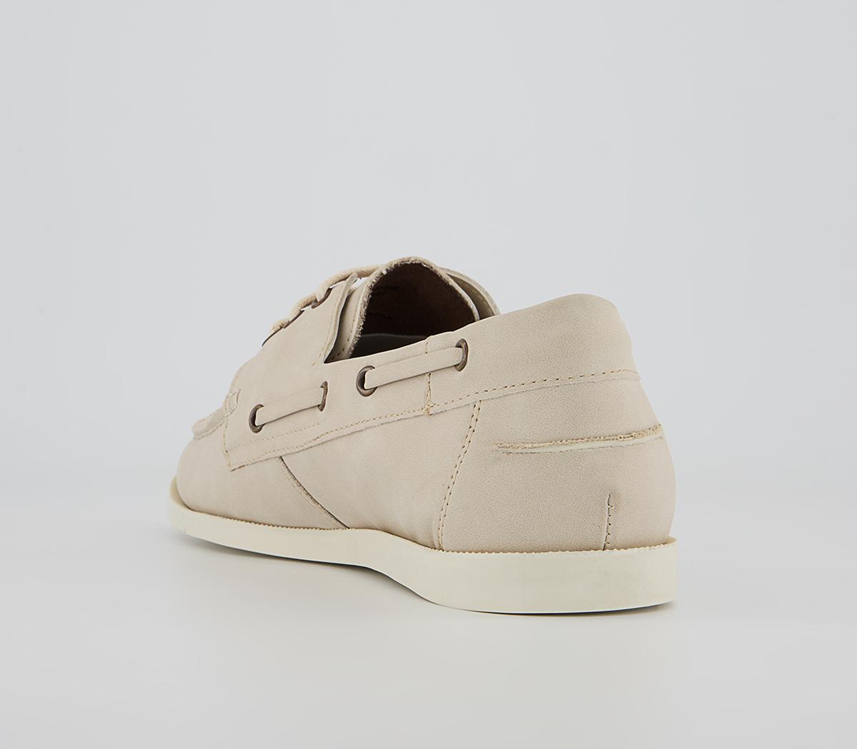 OFFICE Cree Boat Shoes Beige - Boat Shoes