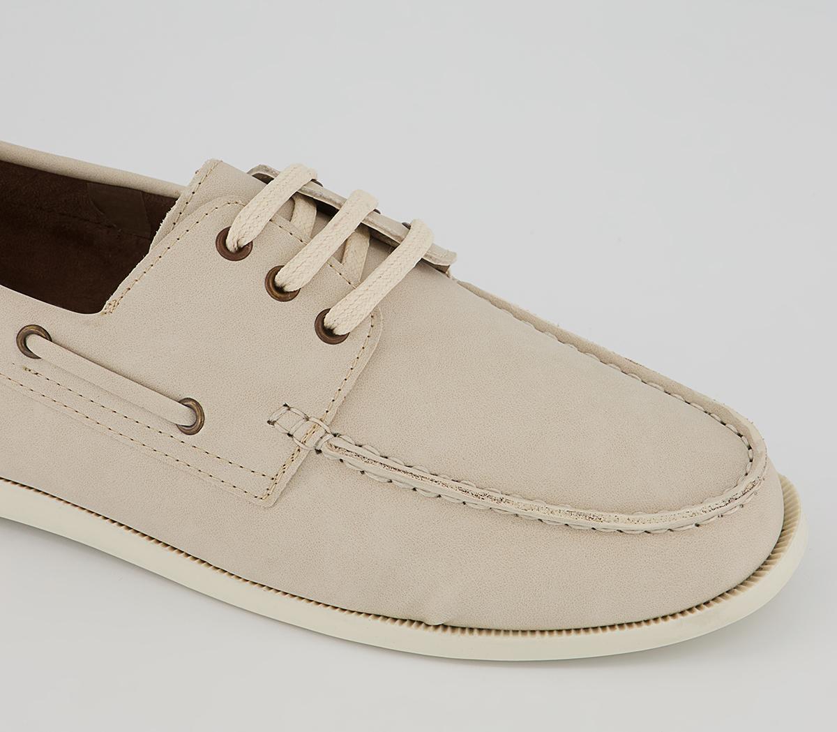 OFFICE Cree Boat Shoes Beige - Boat Shoes