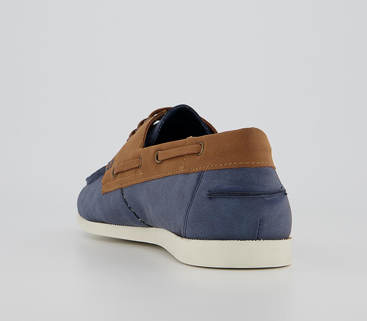 Office Cree Boat Shoes Office Cree Boat Shoes Navy Brown