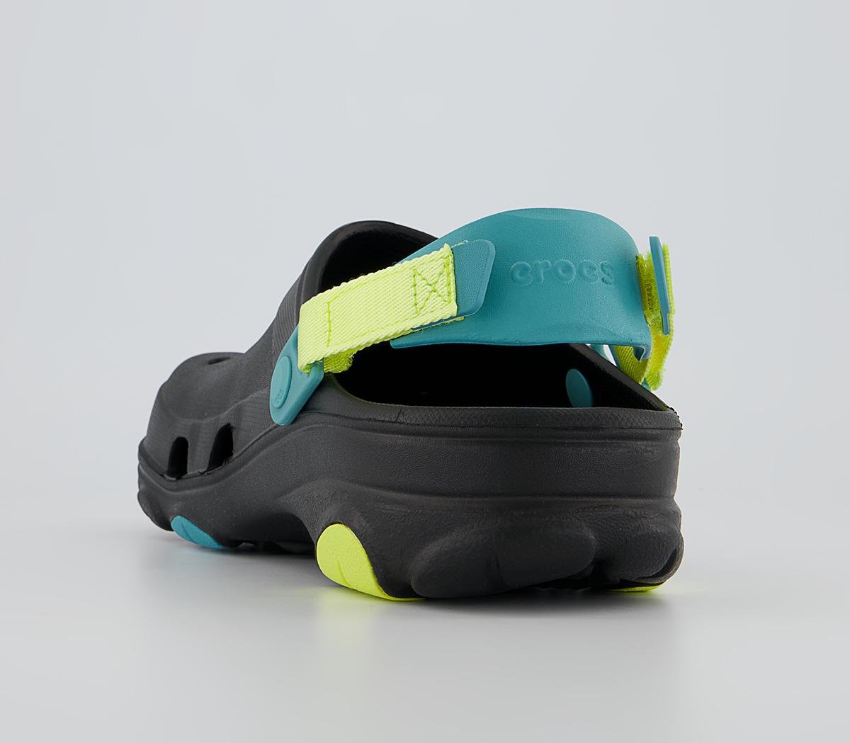 Crocs Classic All Terrain Clogs Crocs Classic All Terrain Clogs Black Blue Lime