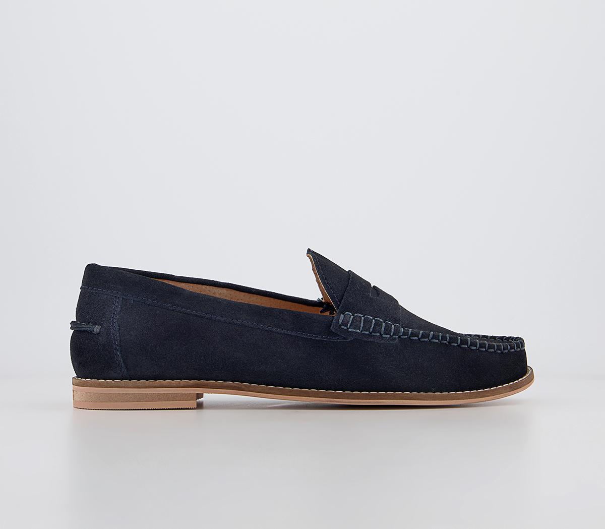 OFFICEMelvin Saddle LoafersNavy Suede