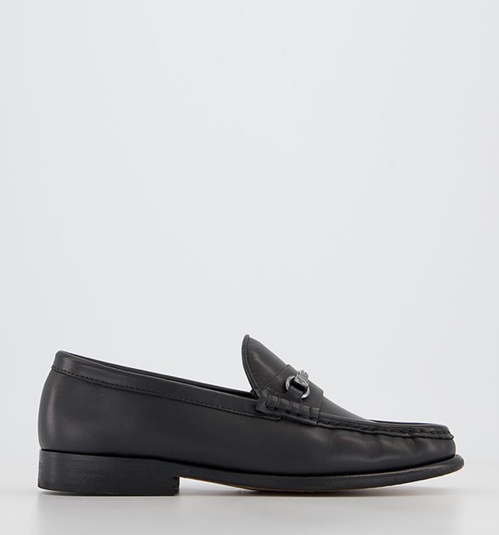 G.H Bass & Co Albany Ii Saddle Loafers Black Leather
