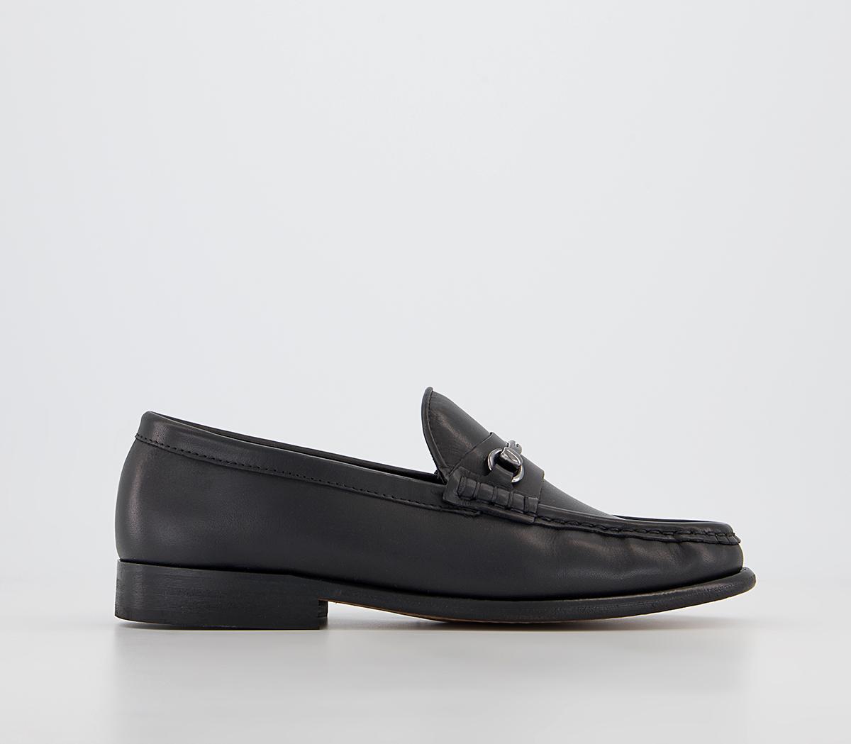 G. H Bass  Albany Ii Saddle Loafers Black Leather