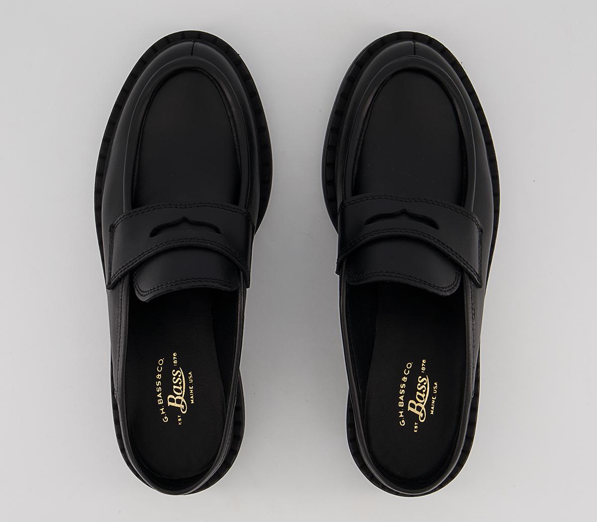 G.H Bass & Co Albany II Saddle Slide Loafers G.H Bass & Co Albany II Saddle Slide Loafers Black