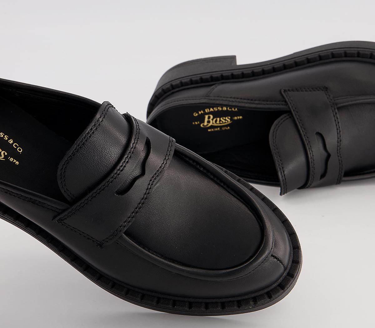 G.H Bass & Co Albany II Saddle Slide Loafers G.H Bass & Co Albany II Saddle Slide Loafers Black
