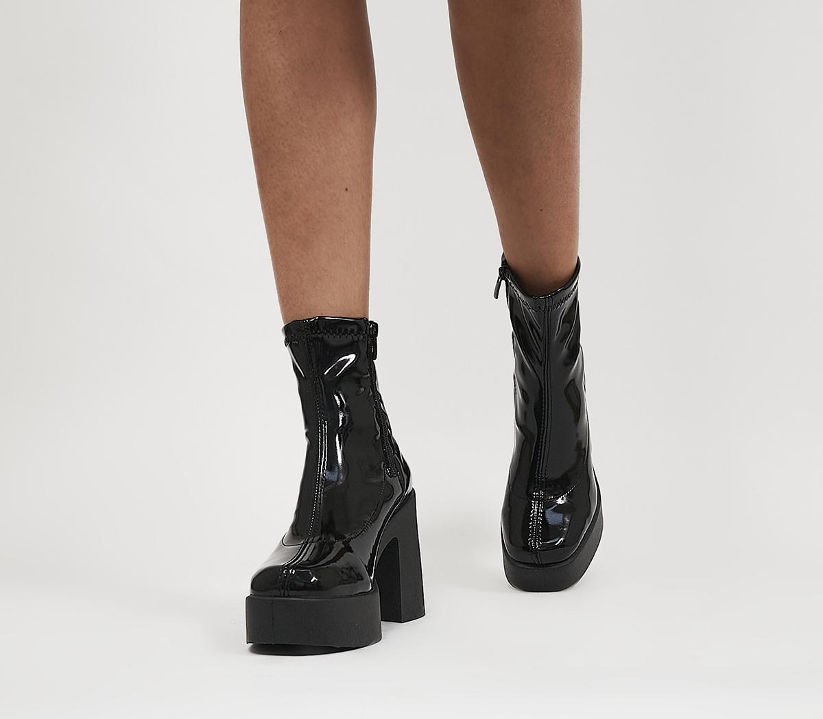 Hispanitas Charlize Boot Black patent Womens Heeled Boots HI233000-40