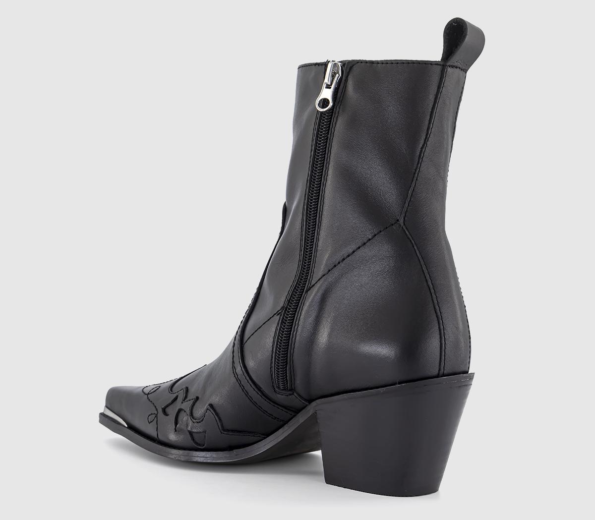 OFFICEAlbuquerque Western BootsBlack Leather