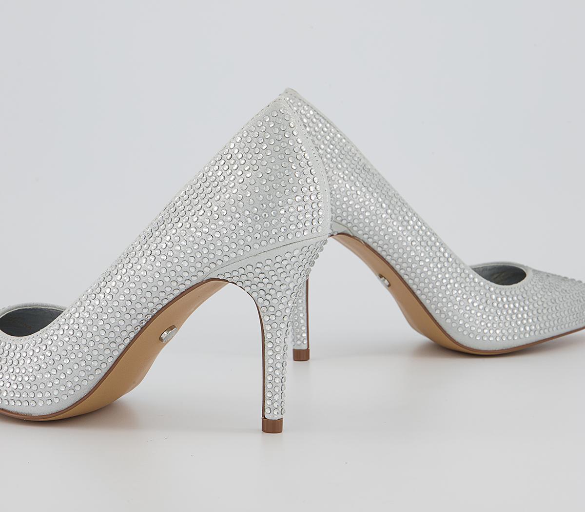 Office Marianna Embellished Court Shoes Office Marianna Embellished Court Shoes Silver