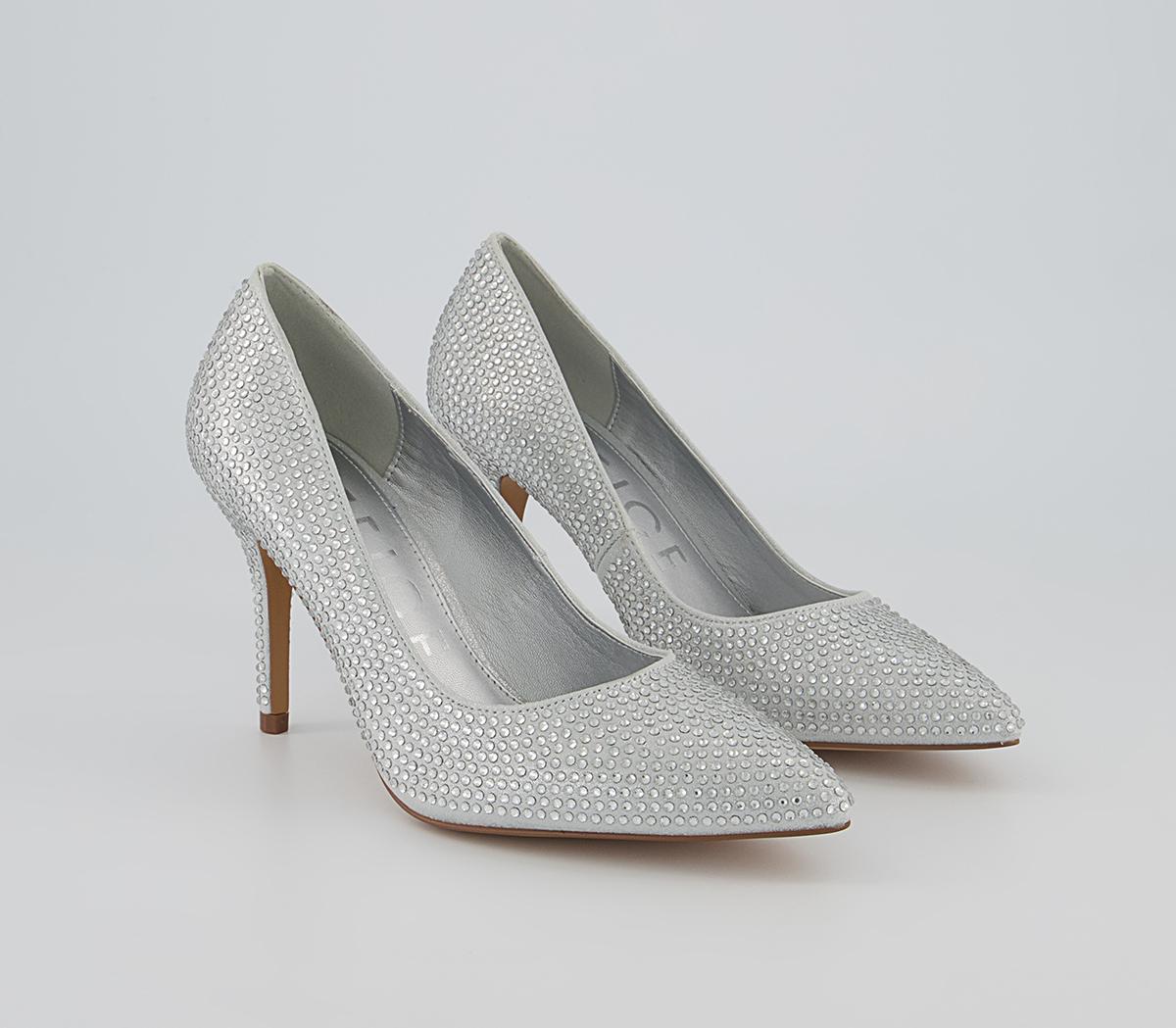 Office Marianna Embellished Court Shoes Office Marianna Embellished Court Shoes Silver