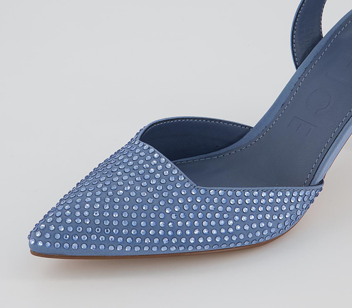 Office Maz Embellished Sling Back Court Heels Office Maz Embellished Sling Back Court Heels Blue