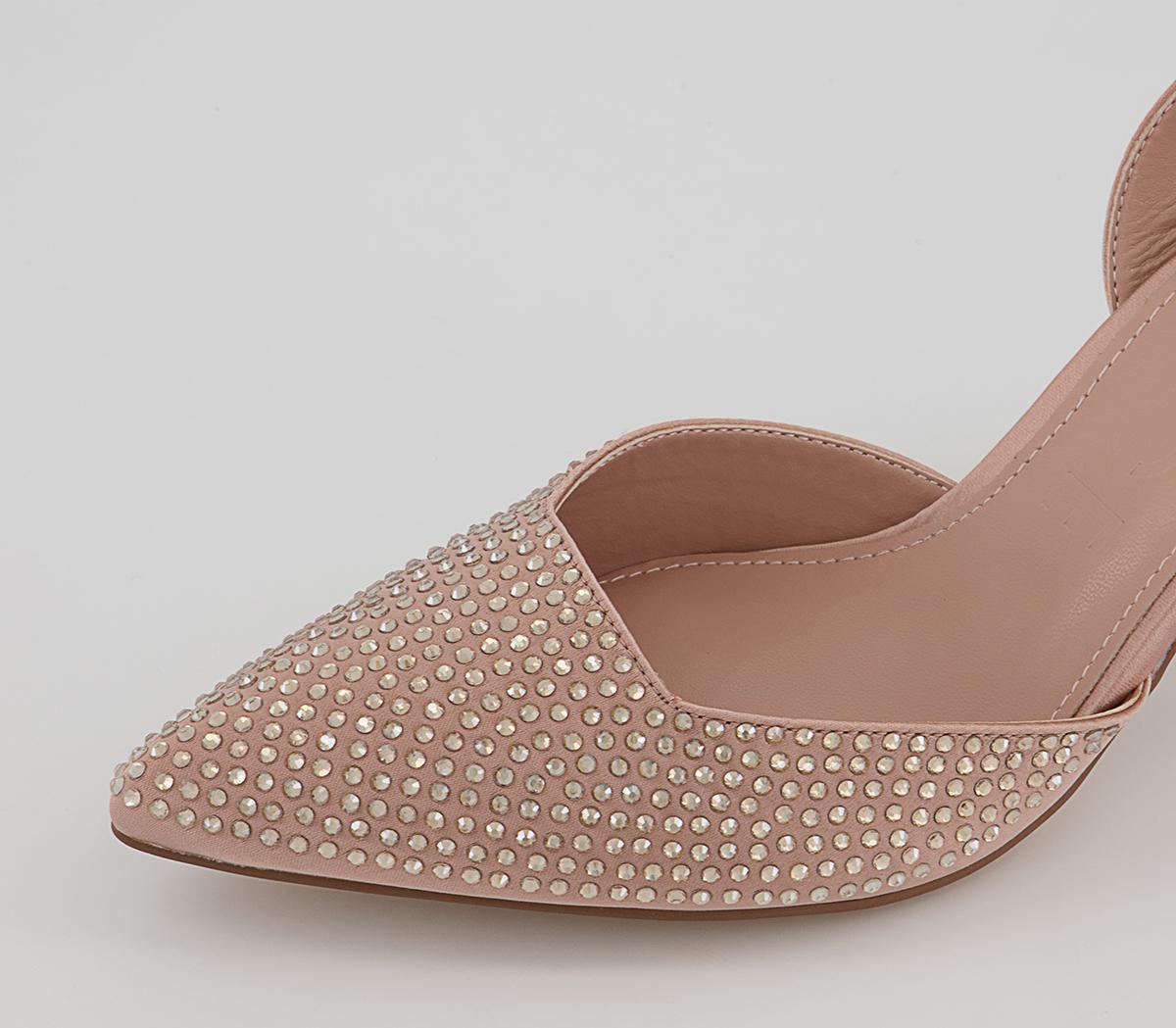 Office Maz Embellished Sling Back Court Heels Office Maz Embellished Sling Back Court Heels Nude
