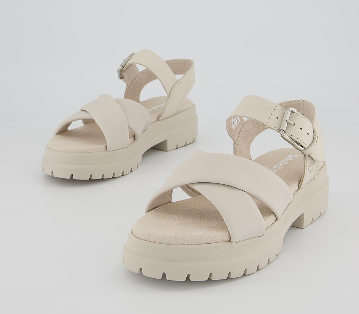 TimberlandLondon Vibe X Strap SandalsWhite Full Grain