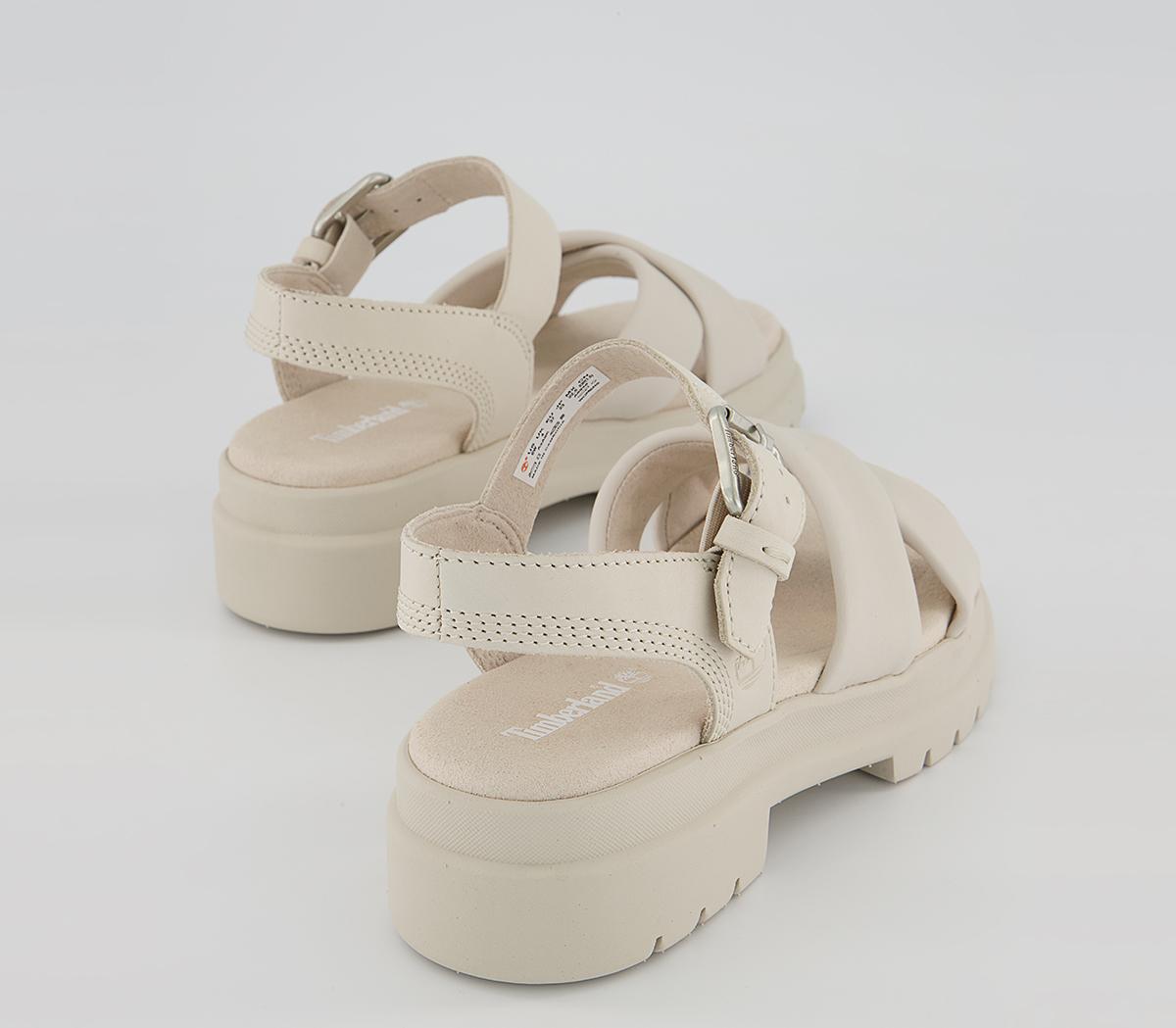 TimberlandLondon Vibe X Strap SandalsWhite Full Grain