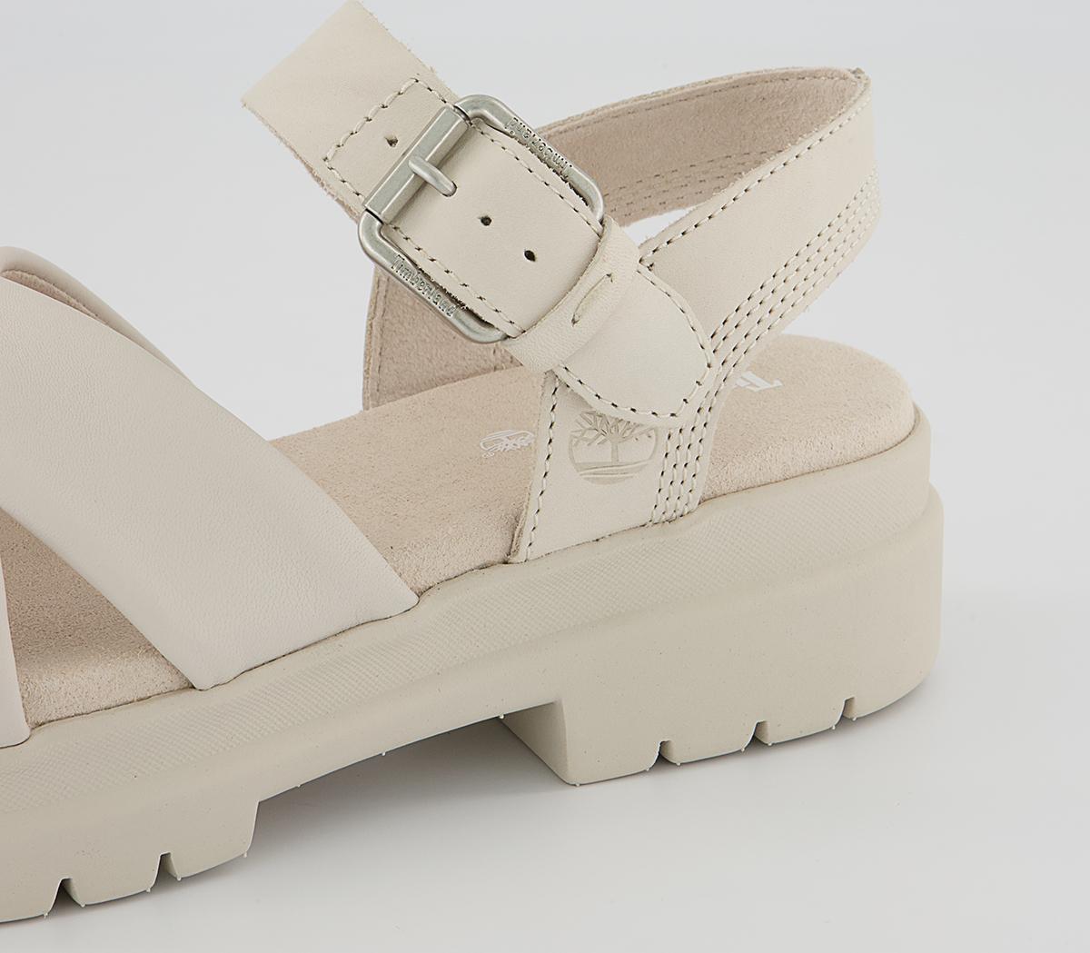 TimberlandLondon Vibe X Strap SandalsWhite Full Grain