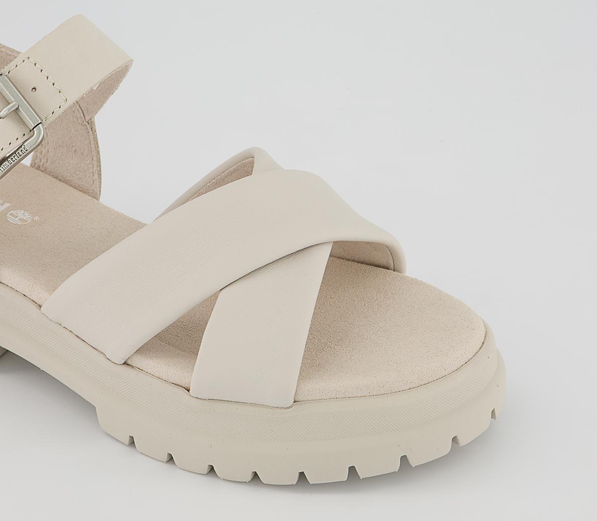 Timberland London Vibe X Strap Sandals White Full Grain - Women’s Sandals