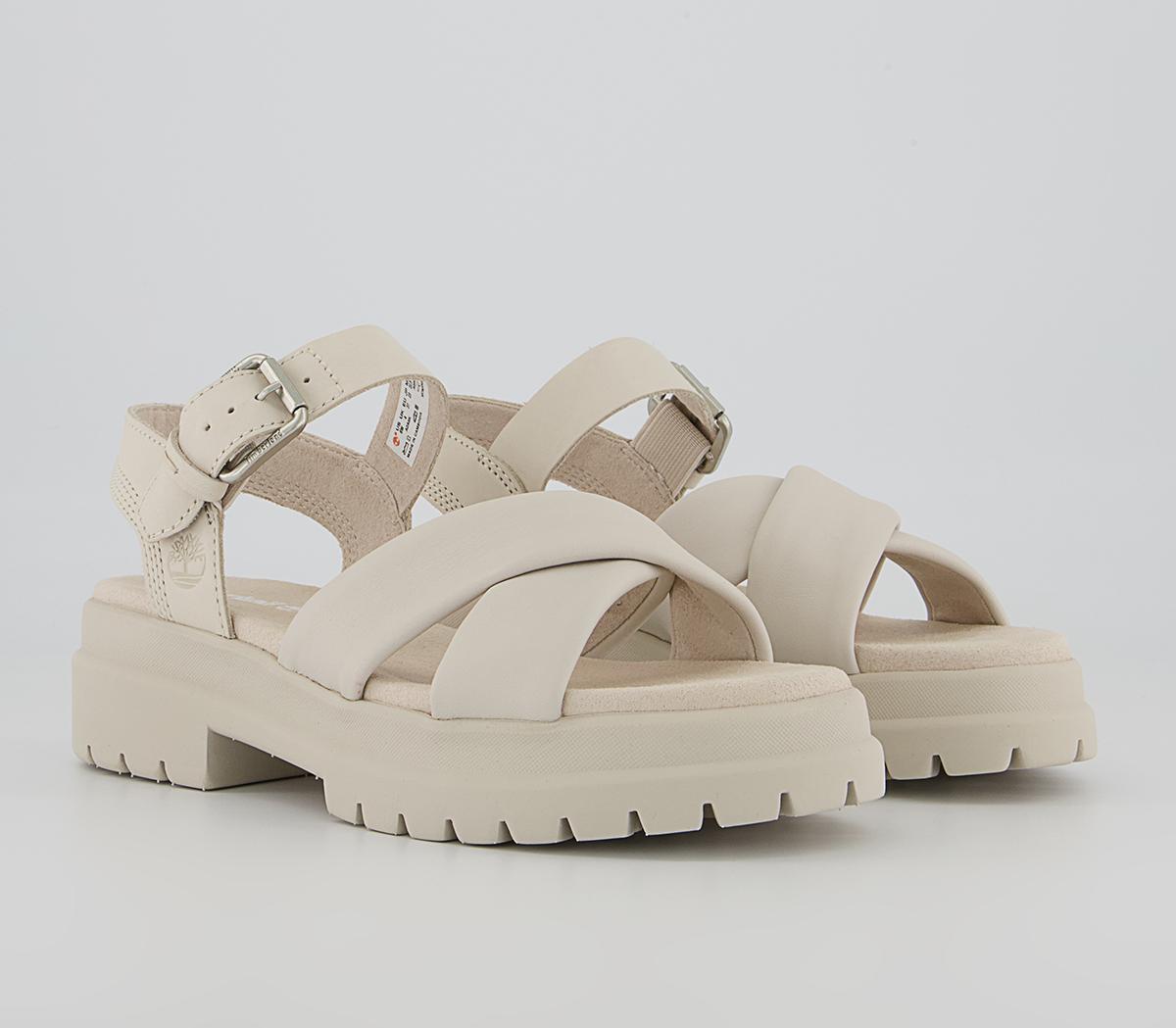 TimberlandLondon Vibe X Strap SandalsWhite Full Grain