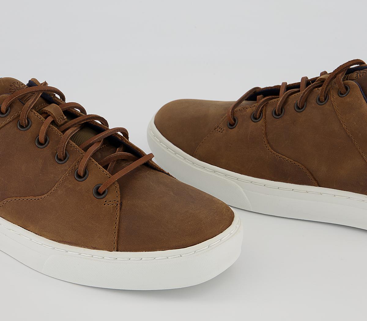 Timberland Adv 2.0 Cupsole Leather Ox Trainers Medium Brown Full Grain ...
