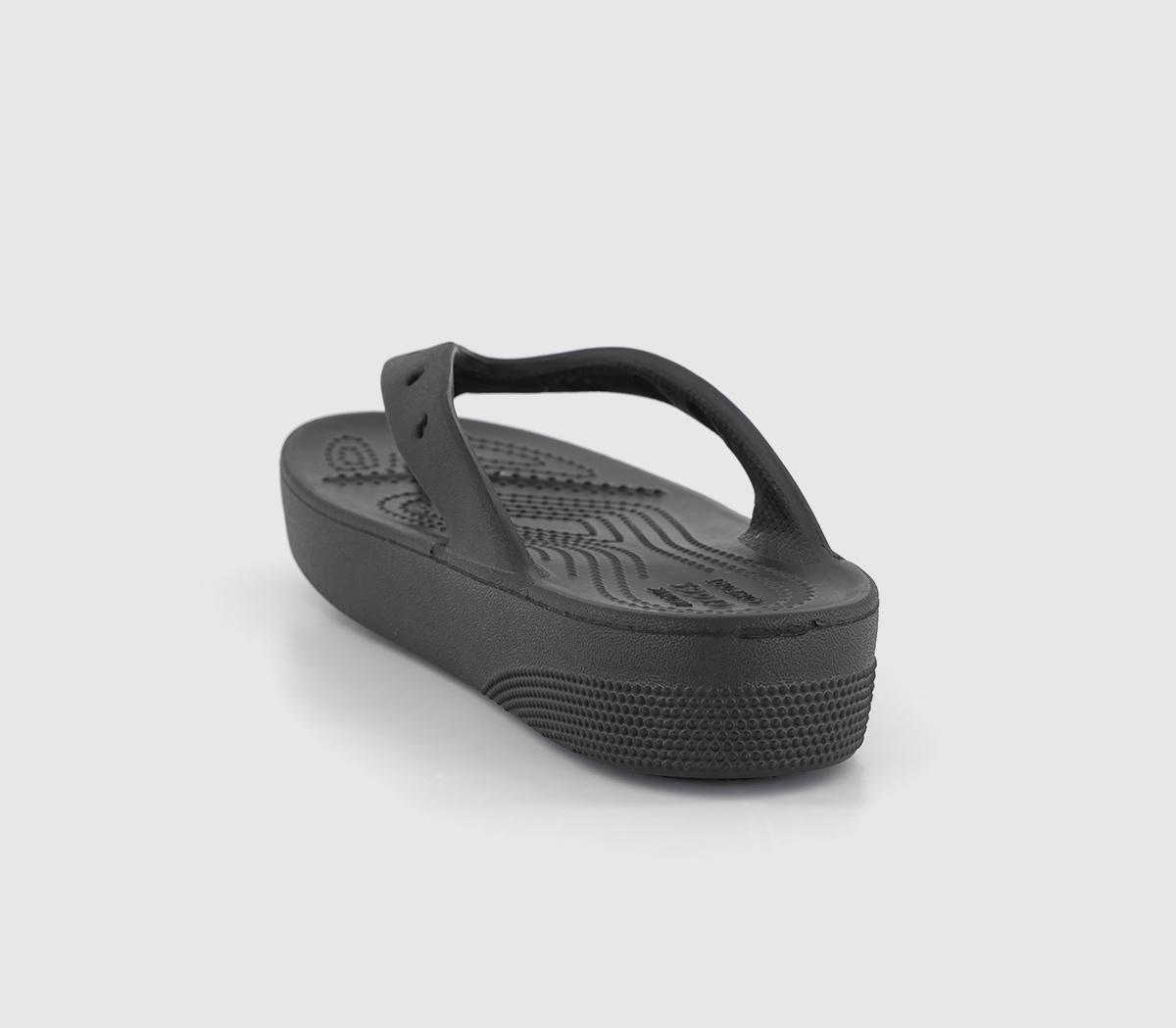 Crocs Classic Platform Flip Flops Crocs Classic Platform Flip Flops Black