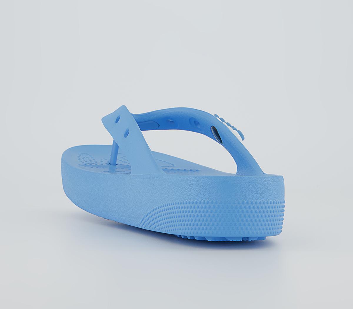 Crocs Classic Platform Flip Flops Crocs Classic Platform Flip Flops Oxygen Blue