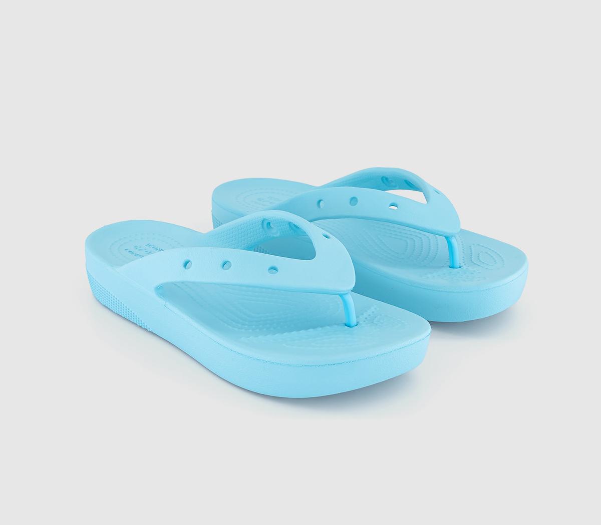 Crocs Classic Platform Flip Flops Arctic Womens Sandals 9333