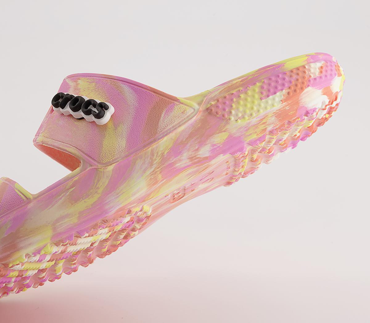Crocs Classic 2 Strap Sandals Crocs Classic 2 Strap Sandals Papaya Multi Marble