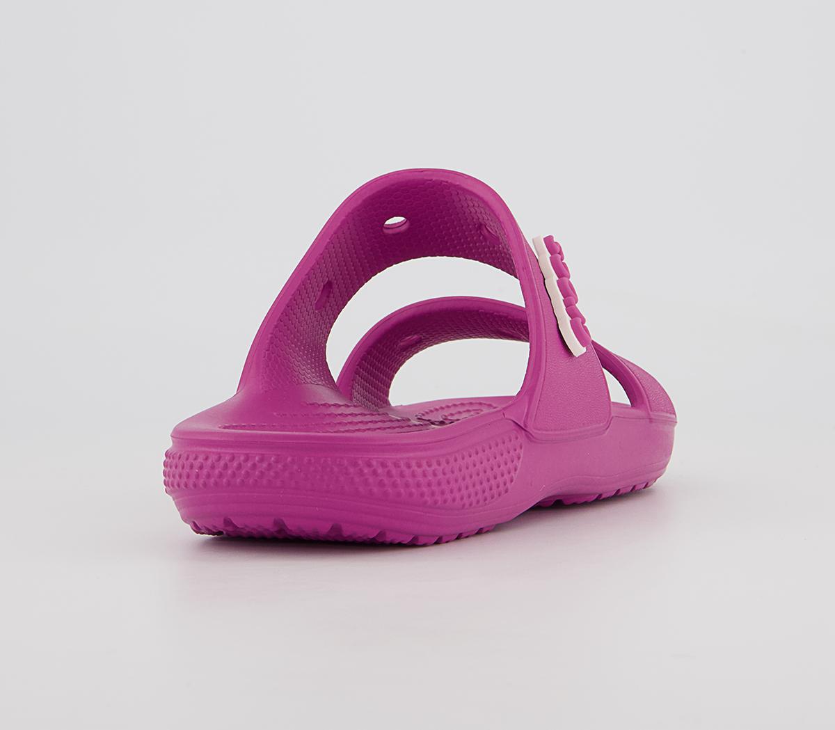 Crocs Classic 2 Strap Sandals Crocs Classic 2 Strap Sandals Fuchsia Fun