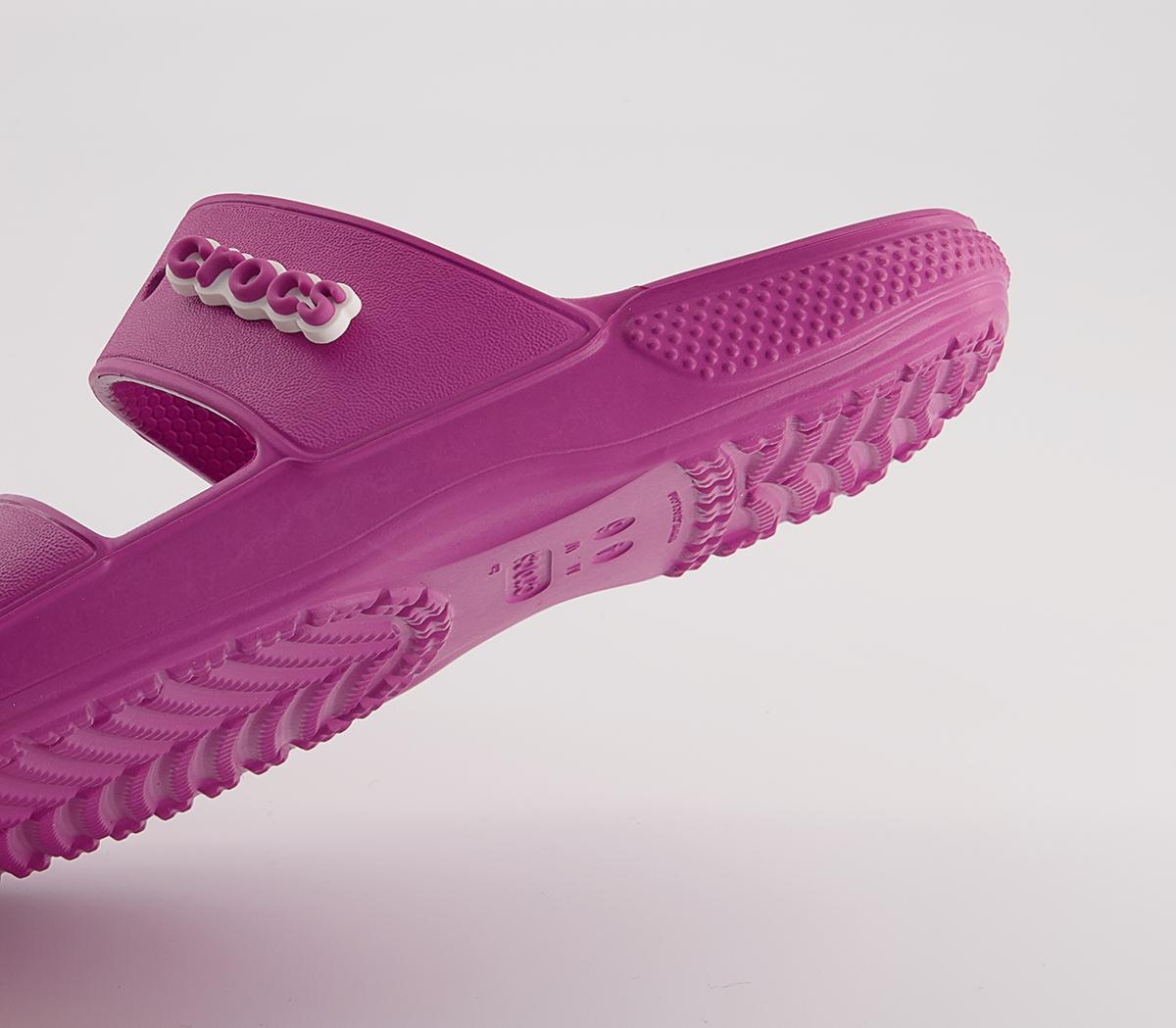 Crocs Classic 2 Strap Sandals Crocs Classic 2 Strap Sandals Fuchsia Fun