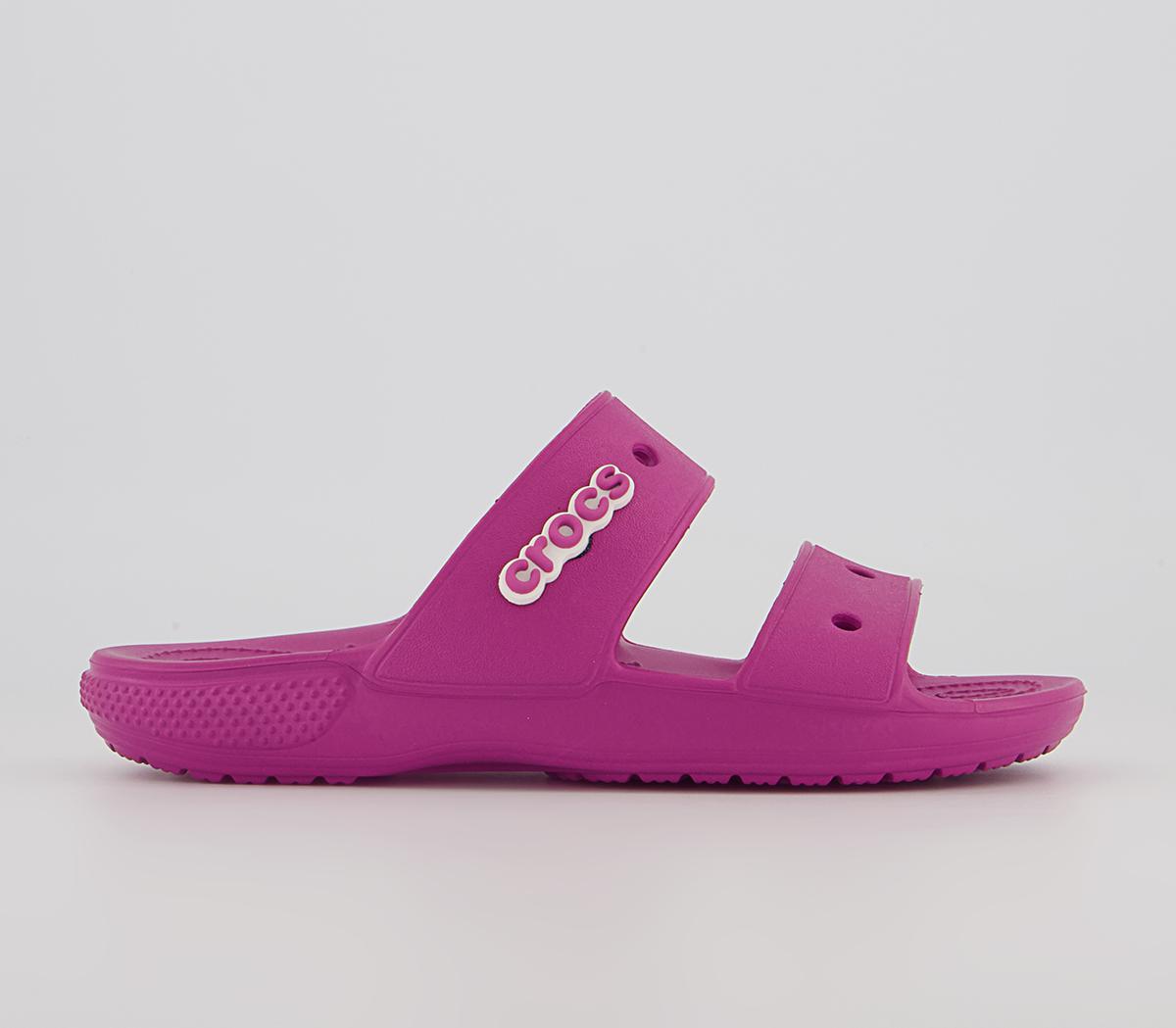 Crocs Classic 2 Strap Sandals Crocs Classic 2 Strap Sandals Fuchsia Fun